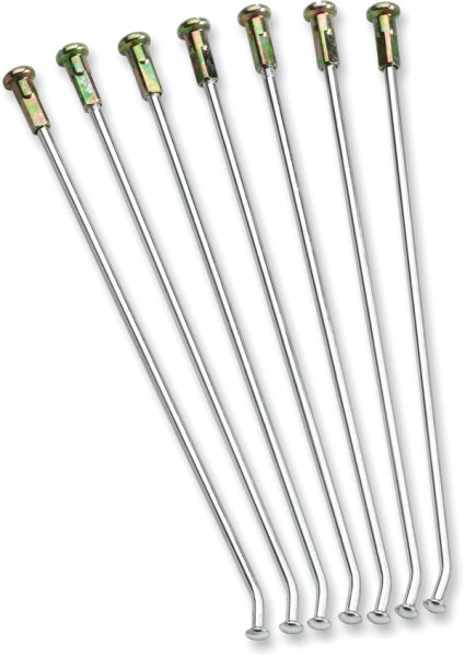 MOOSE RACING Coated Steel Spoke Set Silver, Coated, Chrome-plated -0