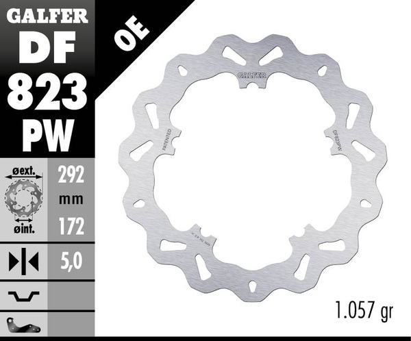 Wave® Brake Rotor Silver, 1, nordicamoto.ro