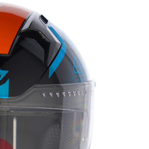 Casca Acerbis X-Way Graphic Blue/Orange-4