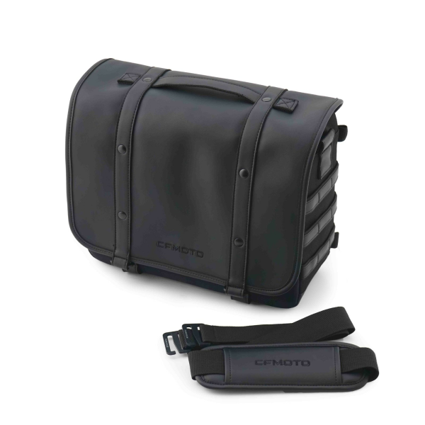 CFMOTO Geantă de Laterală din Piele Heritage pereche 450CL‑C Negru-2