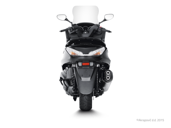 Slip-on Line Muffler Scooter Black, Carbon Fiber -1