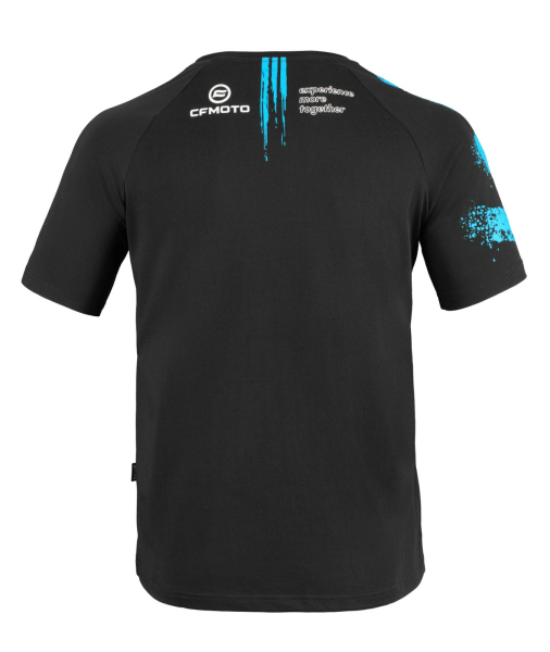 TRICOU CFMOTO ROMANIA EXPERIENCE MORE TOGETHER NEGRU/ALBASTRU, 4, nordicamoto.ro