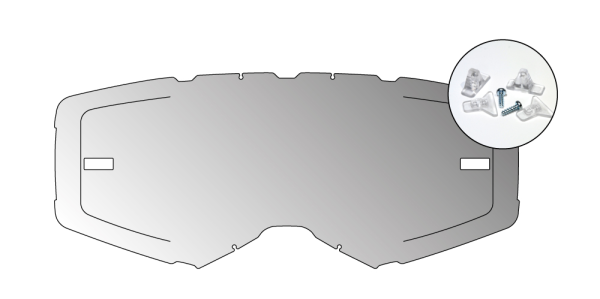 Lentila Airscreen Aero EX Transparent, 6, nordicamoto.ro
