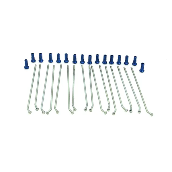 KITE Spoke And Nipple Replacement Kit Blue, Silver -0