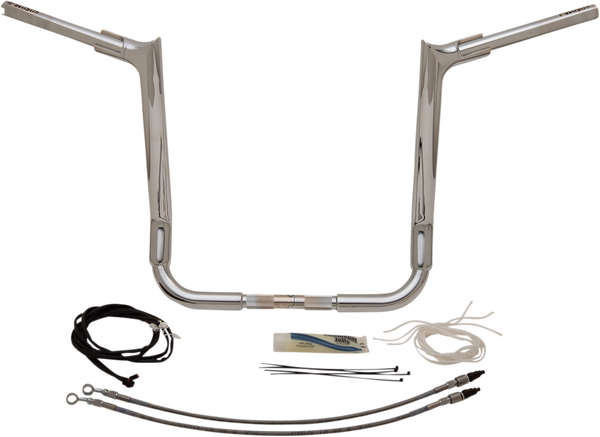 1-1/2(r) Ez Install Pointed Top Handlebar Kit Silver, 2, nordicamoto.ro