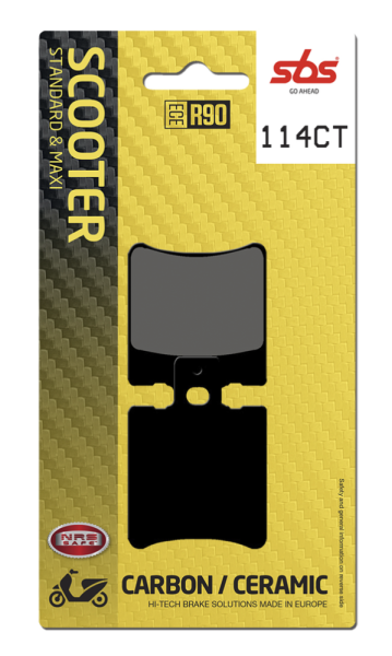 Ct Scooter Carbon Tech Organic Brake Pads, 2, nordicamoto.ro