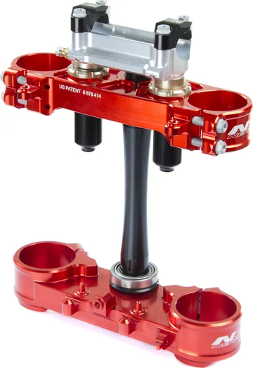 Sfs Spring Triple Clamp Red, Anodized, 1, nordicamoto.ro