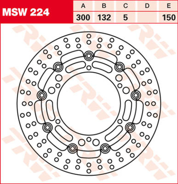 Round Floating Brake Rotor, 2, nordicamoto.ro