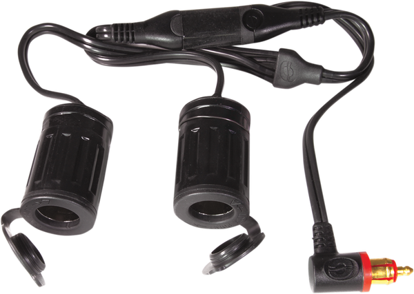 Y-splitter Black, 1, nordicamoto.ro