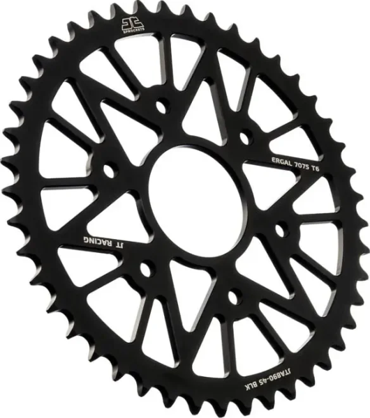 Pinion spate din aluminiu Racelite, negru , 1, nordicamoto.ro