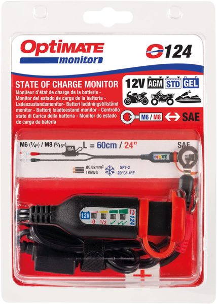 Optimate Permanent Power Lead With Battery/charge Status Black, 4, nordicamoto.ro