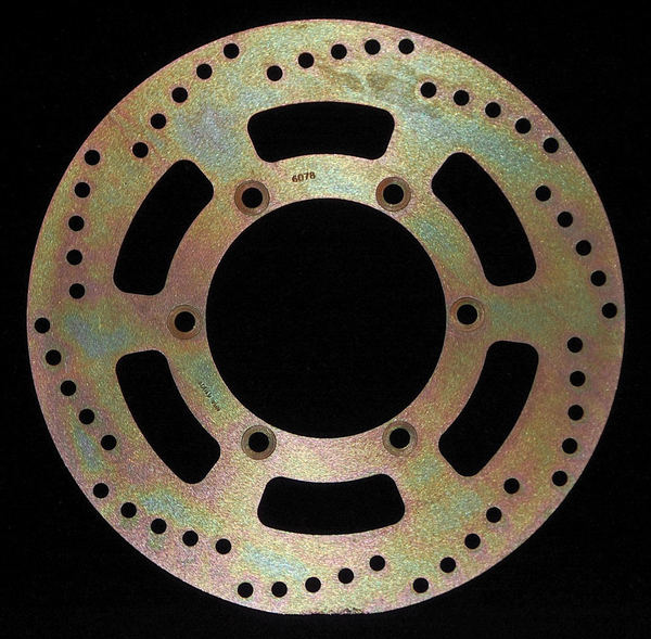 Round D-series Fixed Offroad Brake Rotor Gold, Zinc, 1, nordicamoto.ro