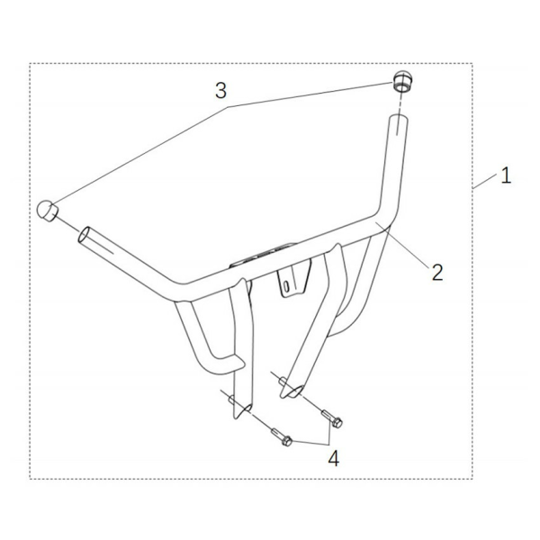 Bullbar fata CFMOTO UFORCE 600-1