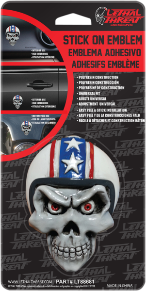 Emblem Retro Biker Skull, 1, nordicamoto.ro