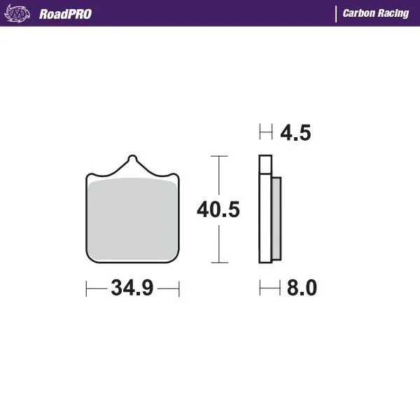 Roadpro Carbon Racing Brake Pads-0
