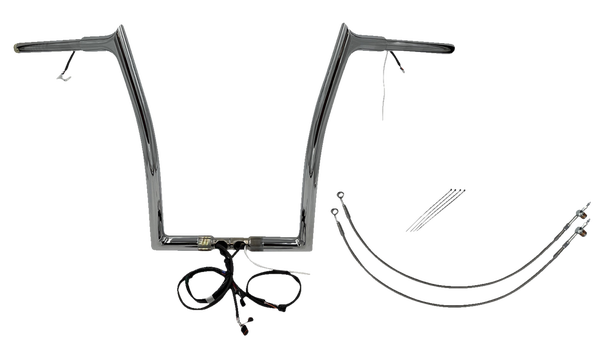 Plug & Play Ez Install 1-1/4(r) Pointed Top Handlebar Kit Silver, 2, nordicamoto.ro