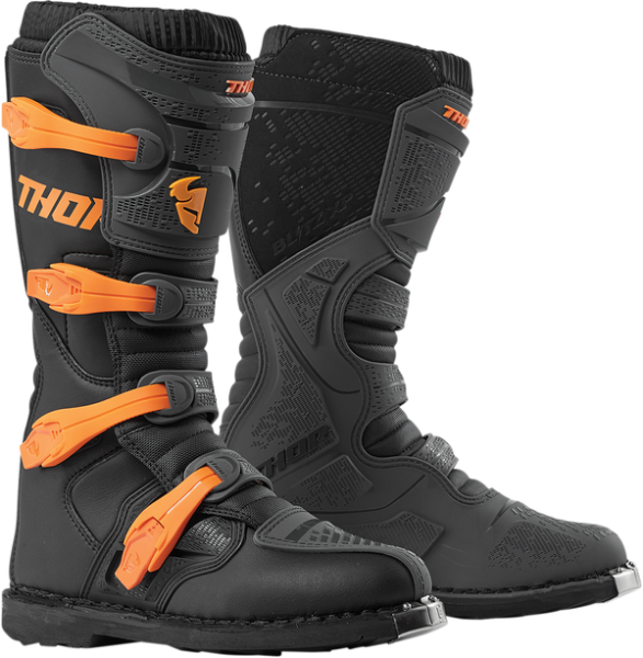 Cizme Thor Blitz XP Charcoal/Orange, 3, nordicamoto.ro