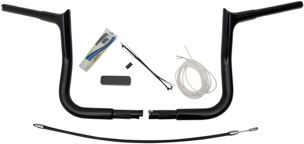 1-1/4(r) Ez Install Pointed Top Handlebar Kit Black, 1, nordicamoto.ro