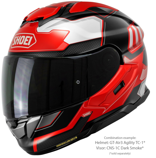Casca integrala SHOEI GT-AIR3 AGILITY TC-1 Negru/Rosu/Alb XXL-4