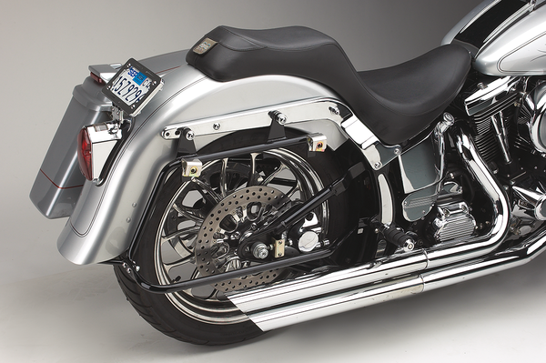 Baggertail Saddlebag Mount For Softail Models Black, 4, nordicamoto.ro
