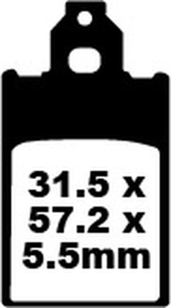 Sfa Series Organic Scooter Brake Pads, 1, nordicamoto.ro