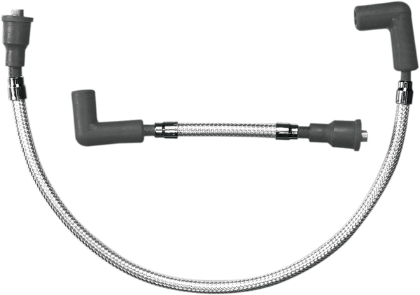 Braided Spark Plug Wire Silver, 1, nordicamoto.ro