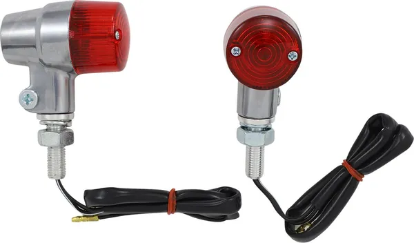 Round Marker Lights Aluminum, Polished-1