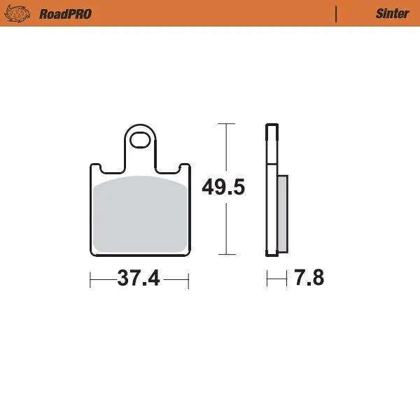 Roadpro Sinder Brake Pad Front-0
