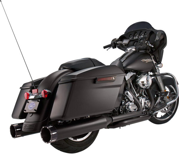 El Dorado Dual Exhaust System Black, 1, nordicamoto.ro