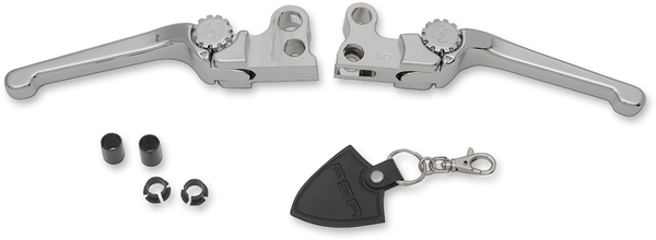 Anthem Adjustable Lever Set For Harley Models Silver, 1, nordicamoto.ro