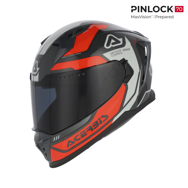 Casca Acerbis X-Way Graphic Orange/Grey-6a193c65fcd4a5693d9c71572fd765f5.webp