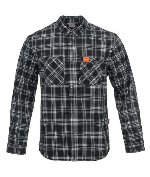 CĂMAȘĂ CASUAL ÎN CAROURI CFMOTO – NEGRU / ALB, 6, nordicamoto.ro