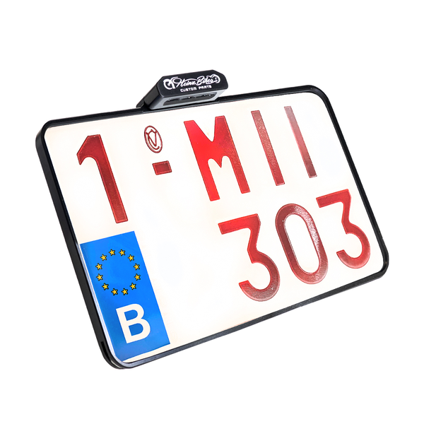 License Plate With Taillight Black, 2, nordicamoto.ro