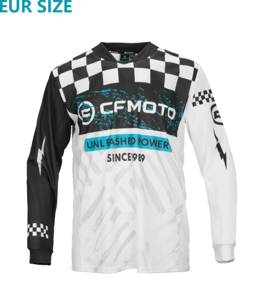 TRICOU MOTO MX/ENDURO S TEAM CFMOTO – ALB/NEGRU, 2, nordicamoto.ro