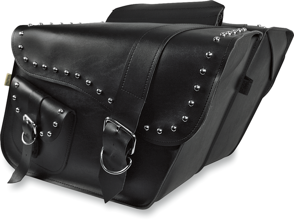 Ranger Studded Super Slant Saddlebags Black, 1, nordicamoto.ro