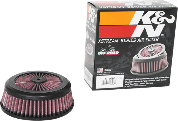 High Flow Air Filter Red, Black, 4, nordicamoto.ro