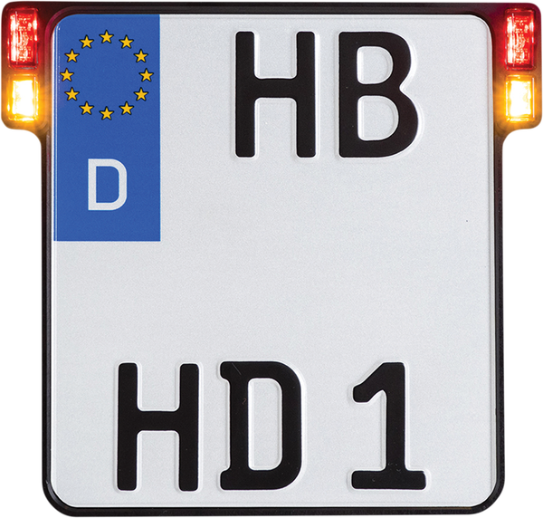 License Plate Holder 3-in-1 For Eu Countries Red, 1, nordicamoto.ro