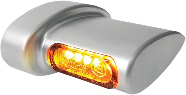 Winglets Micro Fender Flasher Matte, Chrome, 1, nordicamoto.ro