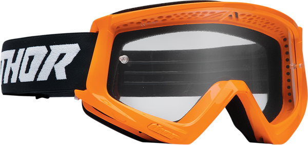 Youth Combat Racer Goggles Hi-vis, Orange 