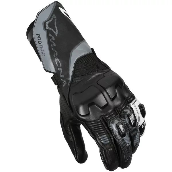Manusi de piele sport MACNA PROTEGO S Rosu/Alb, 6, nordicamoto.ro