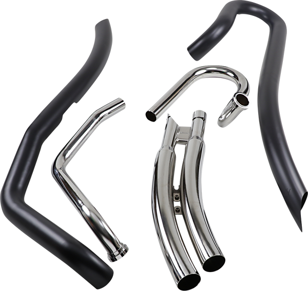 Speedster Swept Exhaust System Black, 1, nordicamoto.ro