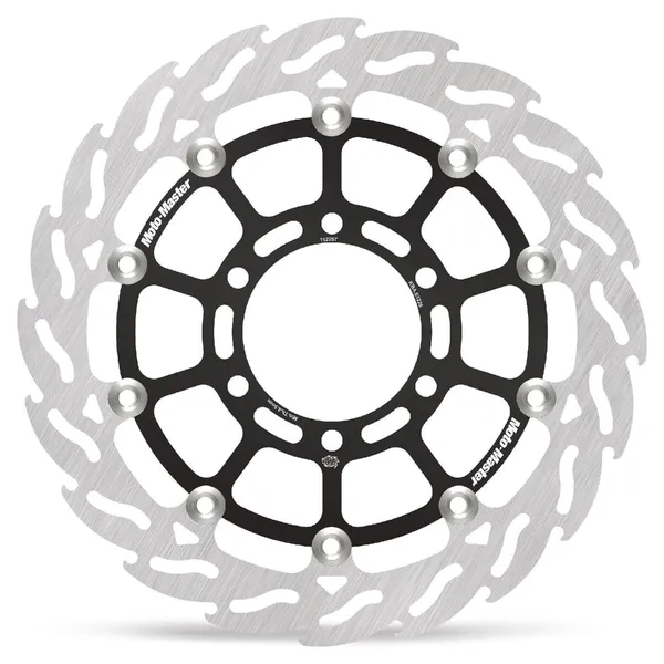 Flame Series Floating Rotor Black, Silver-1