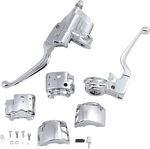 Handlebar Control Kit With Mechanical Clutch Silver, 1, nordicamoto.ro