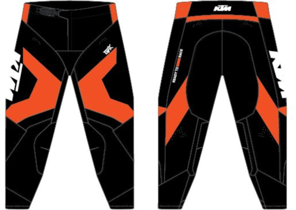 Pantaloni KTM Gravity-FX Black/Orange-1