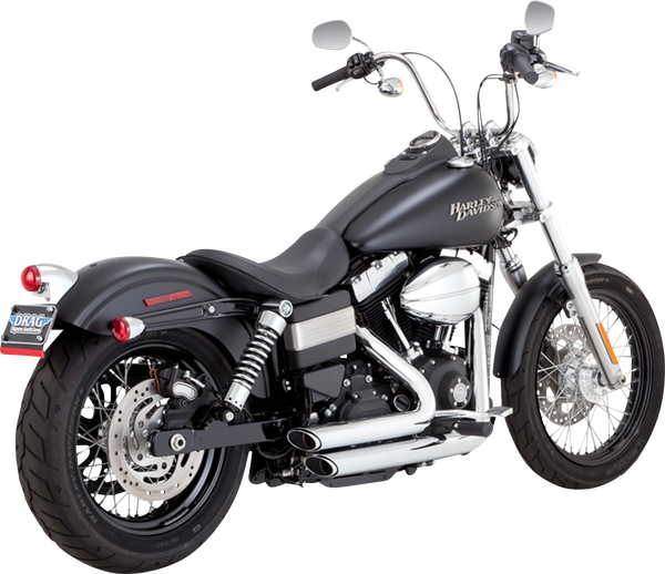 Shortshots Staggered Exhaust Systems Chrome, 1, nordicamoto.ro