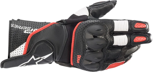 Manusi Piele Alpinestars Negru/Alb/Red-0