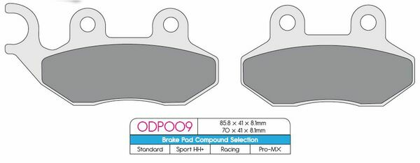 Odp Organic Brake Pads 