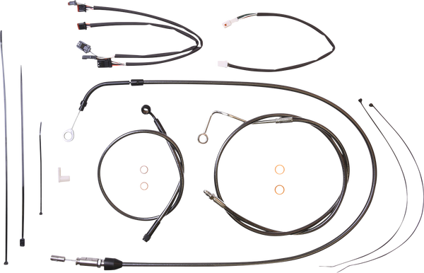 Black Pearl Designer Handlebar Installation Kit Black, 2, nordicamoto.ro