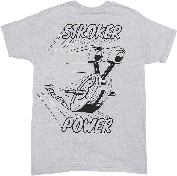 Stroker Power T-shirt Gray XL, 1, nordicamoto.ro