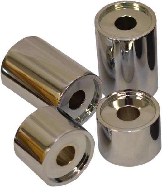 T-bar Handlebar Riser Spacers Silver, 2, nordicamoto.ro